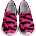 Pink  Waves Flow Series 9 Kids Lightweight Slip Ons View1