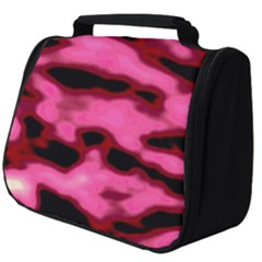 Pink  Waves Flow Series 9 Full Print Travel Pouch (big) by DimitriosArt