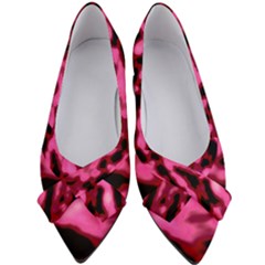 Pink  Waves Flow Series 9 Women s Bow Heels by DimitriosArt