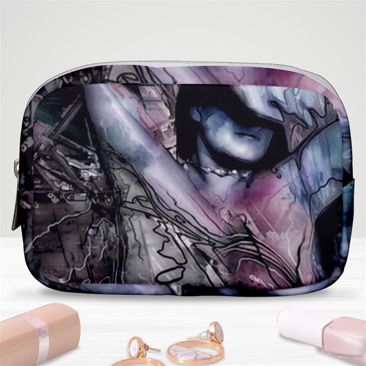 Watercolor Girl Make Up Pouch (Small)