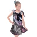 Watercolor Girl Kids  Tie Up Tunic Dress View1