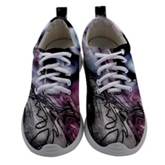 Watercolor Girl Athletic Shoes by MRNStudios