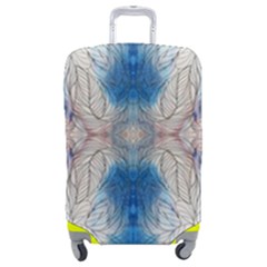 Mixed Media Art Luggage Cover (medium) by kaleidomarblingart