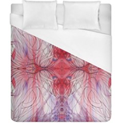 Red Repeats Duvet Cover (california King Size) by kaleidomarblingart