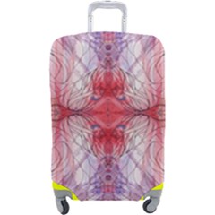 Red Repeats Luggage Cover (large)