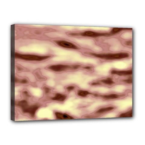 Pink  Waves Flow Series 10 Canvas 16  X 12  (stretched) by DimitriosArt