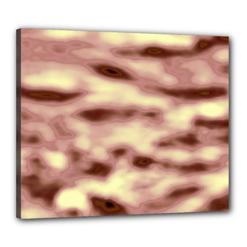 Pink  Waves Flow Series 10 Canvas 24  X 20  (stretched) by DimitriosArt