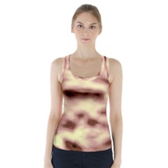 Pink  Waves Flow Series 10 Racer Back Sports Top by DimitriosArt