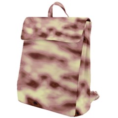 Pink  Waves Flow Series 10 Flap Top Backpack by DimitriosArt