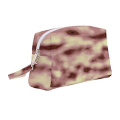 Pink  Waves Flow Series 10 Wristlet Pouch Bag (medium) by DimitriosArt