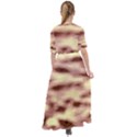 Pink  Waves Flow Series 10 Waist Tie Boho Maxi Dress View2