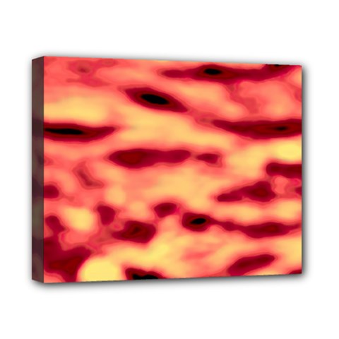 Red Waves Flow Series 4 Canvas 10  x 8  (Stretched)