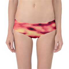 Red Waves Flow Series 4 Classic Bikini Bottoms by DimitriosArt