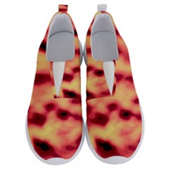 Red Waves Flow Series 4 No Lace Lightweight Shoes by DimitriosArt