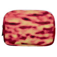 Red Waves Flow Series 4 Make Up Pouch (small) by DimitriosArt