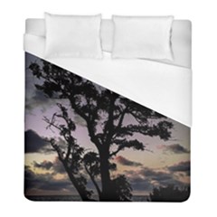 Sunset Coastal Park Landscape, Montevideo Uruguay Duvet Cover (full/ Double Size) by dflcprintsclothing