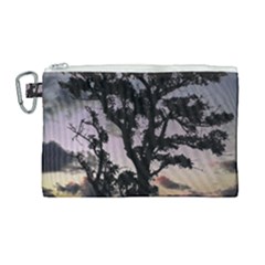 Sunset Coastal Park Landscape, Montevideo Uruguay Canvas Cosmetic Bag (large)