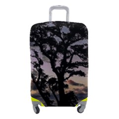 Sunset Coastal Park Landscape, Montevideo Uruguay Luggage Cover (small) by dflcprintsclothing