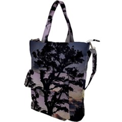 Sunset Coastal Park Landscape, Montevideo Uruguay Shoulder Tote Bag by dflcprintsclothing