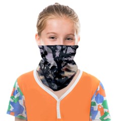 Sunset Coastal Park Landscape, Montevideo Uruguay Face Covering Bandana (kids) by dflcprintsclothing