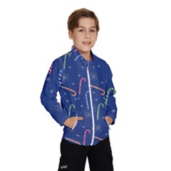 Christmas Candy Canes Kids  Windbreaker by SychEva