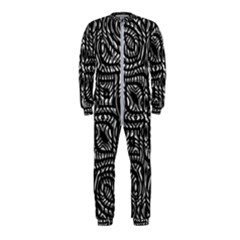 Black And White Abstract Tribal Print Onepiece Jumpsuit (kids)