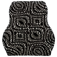 Black And White Abstract Tribal Print Car Seat Velour Cushion 