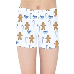 Gingerbread Man And Candy Kids  Sports Shorts by SychEva