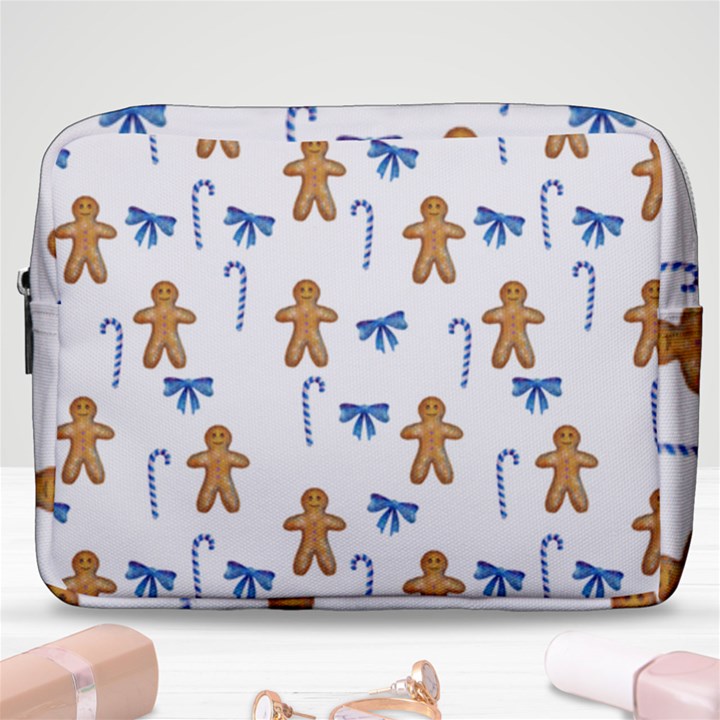 Gingerbread Man And Candy Make Up Pouch (Large)