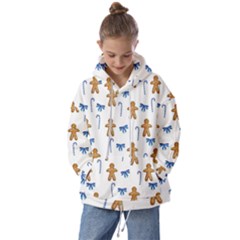 Gingerbread Man And Candy Kids  Oversized Hoodie by SychEva