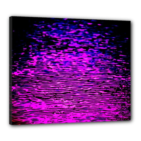 Magenta Waves Flow Series 1 Canvas 24  X 20  (stretched) by DimitriosArt