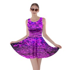 Magenta Waves Flow Series 1 Skater Dress by DimitriosArt