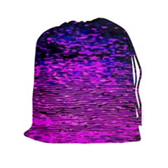 Magenta Waves Flow Series 1 Drawstring Pouch (2xl)