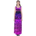 Magenta Waves Flow Series 1 Empire Waist Maxi Dress View1