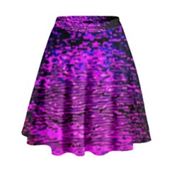 Magenta Waves Flow Series 1 High Waist Skirt by DimitriosArt