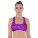 Magenta Waves Flow Series 1 Cross Back Sports Bra View1