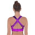 Magenta Waves Flow Series 1 Cross Back Sports Bra View2