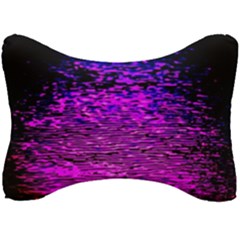 Magenta Waves Flow Series 1 Seat Head Rest Cushion by DimitriosArt