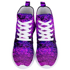 Magenta Waves Flow Series 1 Women s Lightweight High Top Sneakers by DimitriosArt