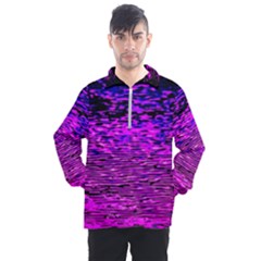 Magenta Waves Flow Series 1 Men s Half Zip Pullover by DimitriosArt