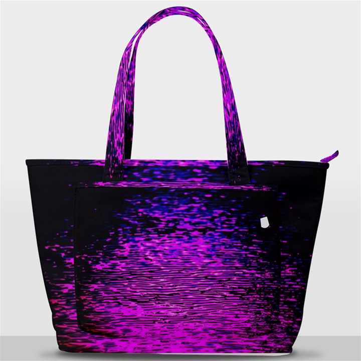 Magenta Waves Flow Series 1 Back Pocket Shoulder Bag 