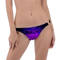 Magenta Waves Flow Series 1 Ring Detail Bikini Bottom by DimitriosArt