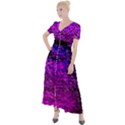 Magenta Waves Flow Series 1 Button Up Short Sleeve Maxi Dress View1