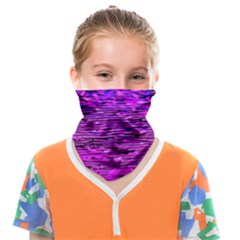 Magenta Waves Flow Series 1 Face Covering Bandana (kids) by DimitriosArt