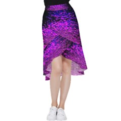 Magenta Waves Flow Series 1 Frill Hi Low Chiffon Skirt by DimitriosArt