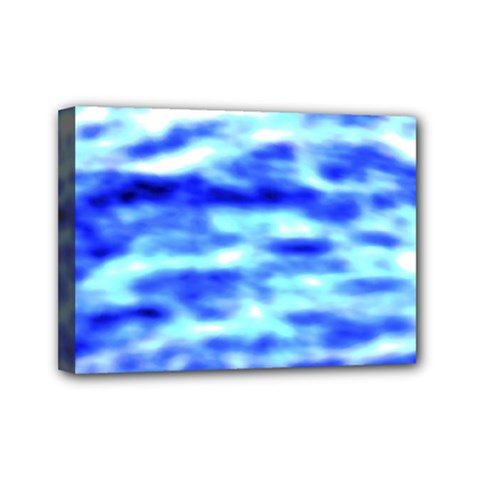 Blue Waves Flow Series 5 Mini Canvas 7  X 5  (stretched) by DimitriosArt