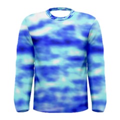 Blue Waves Flow Series 5 Men s Long Sleeve Tee by DimitriosArt