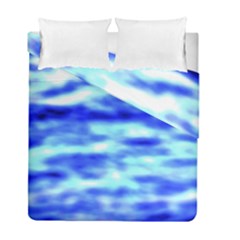 Blue Waves Flow Series 5 Duvet Cover Double Side (full/ Double Size) by DimitriosArt