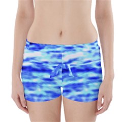 Blue Waves Flow Series 5 Boyleg Bikini Wrap Bottoms by DimitriosArt