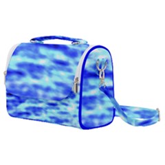 Blue Waves Flow Series 5 Satchel Shoulder Bag by DimitriosArt